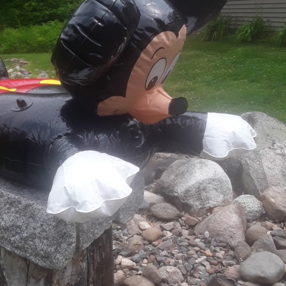 Mickey Mouse VINTAGE Pool Rider 1983 the Wet Set Inflatable Pool Toy - Picture 7 of 16